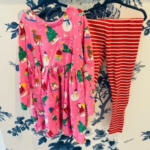 Used Festive Mini Boden Tunic Set. Size 7-8 Youth.